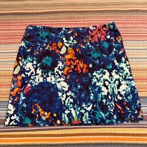 ATTYRE NEW YORK Women's Skirt Size 8 Blue Floral Print